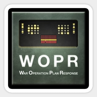 WarGames - WOPR Computer Interface Sticker